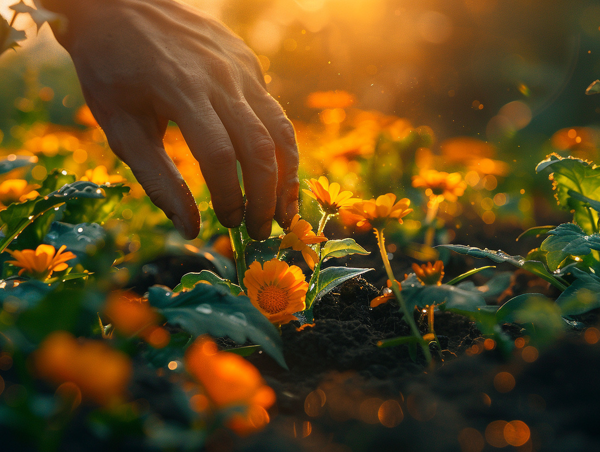 période de récolte de la capucine tubéreuse :  harvesting tuberous nasturtium