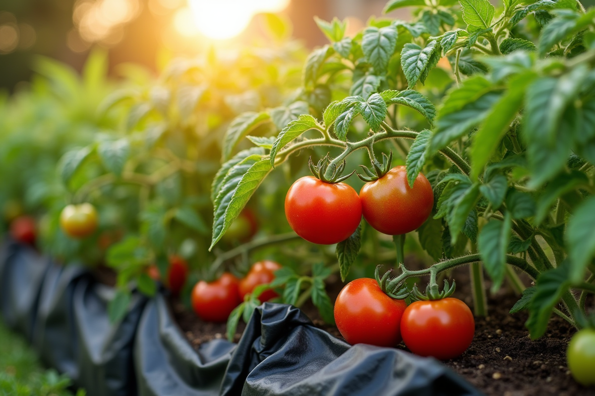 paillage tomates