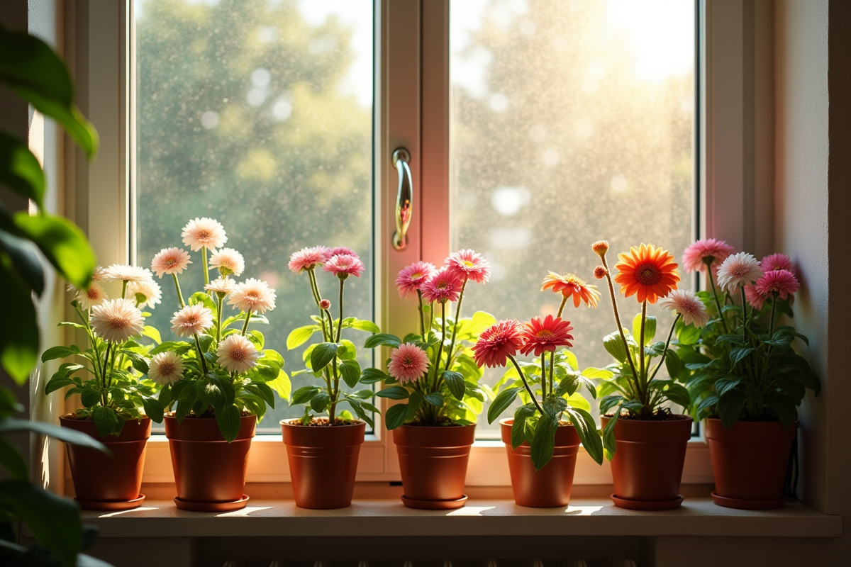 fleurs éclatantes